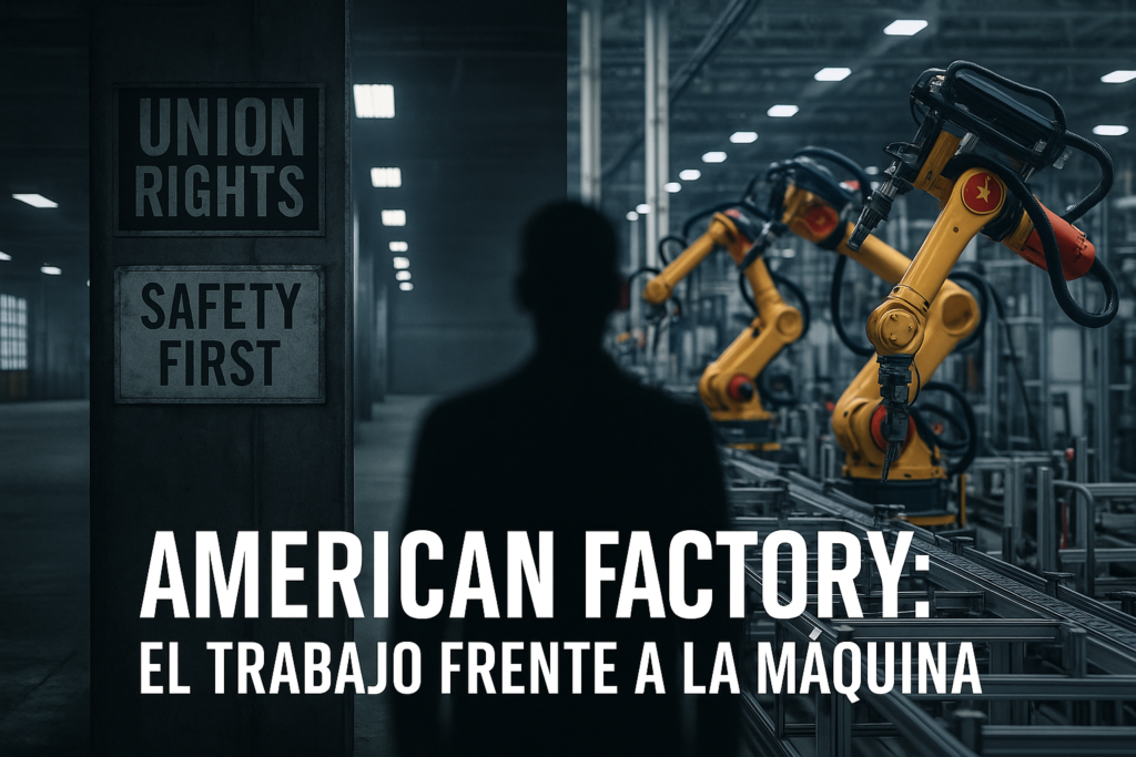 Análisis de American Factory: cómo la globalización y la automatización están transformando el trabajo y desdibujando la dignidad humana en la era industrial moderna.